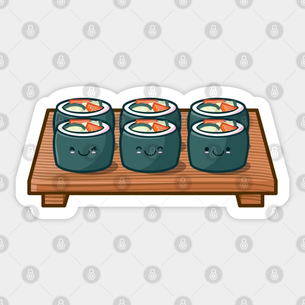 Sushi Rolls Sticker by Hixon House